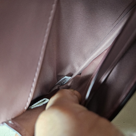 Auth Coach Appliqué Floral Wallet/Wristlet Stone 12043 - Picture 10 of 12